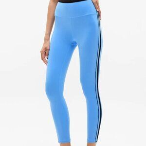 Athleta Elation Sport Stripe Ultra High Rise 7/8 Legging MED Cornflower Blue NEW